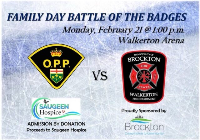 Battle of the Badges Charity Hockey Game this Monday in Walkerton Battle of the Badges Charity Hockey Game this Monday in Walkerton