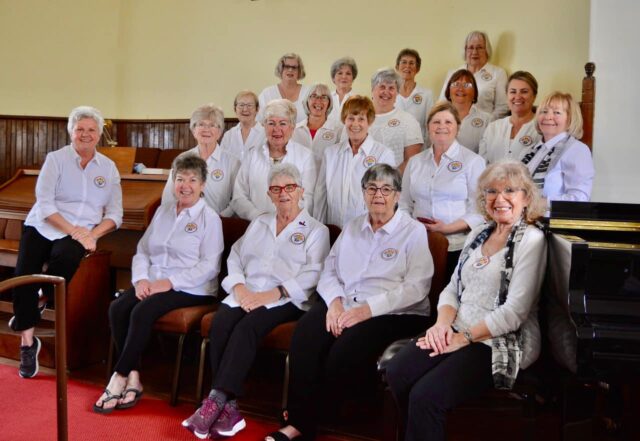 Bayfield's Glee Sisters rehearse at St. Andrew’s United Church