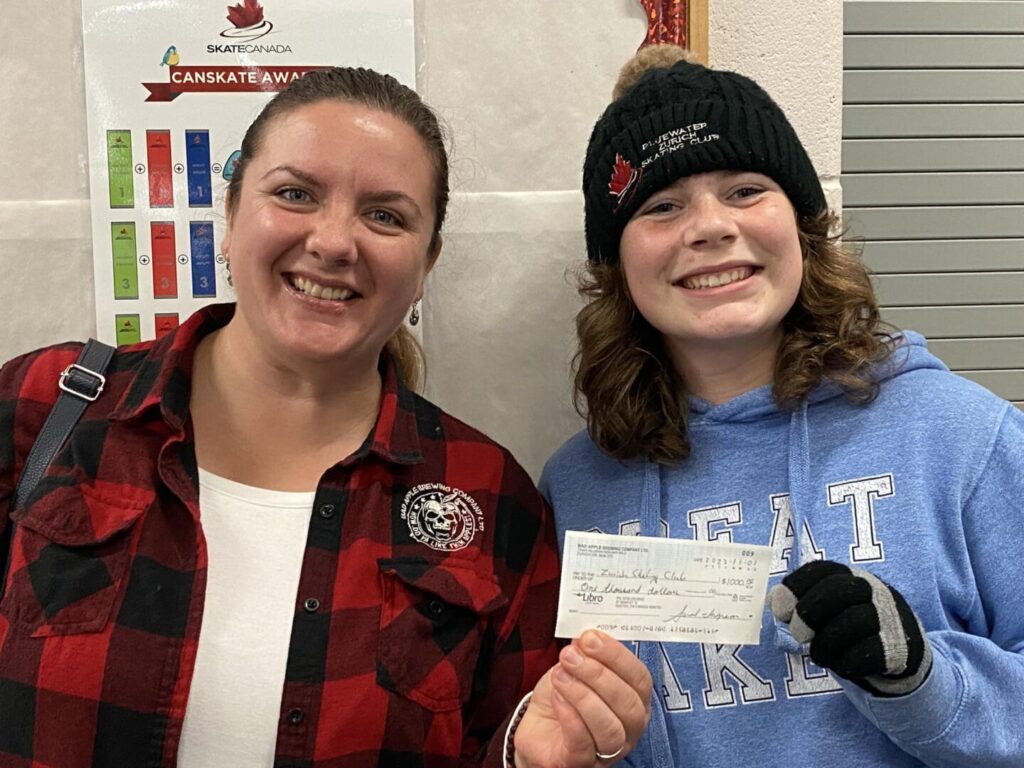 Bayfield brewery donates to local skating club