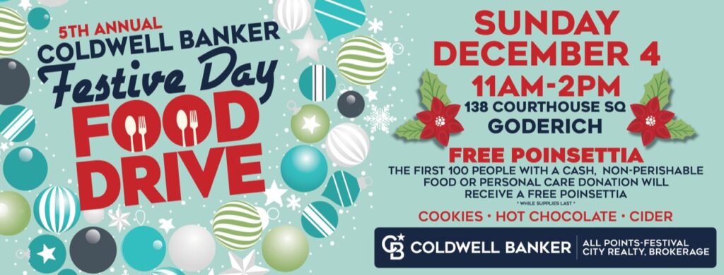 Coldwell Banker holding 5th Annual Festive Food Drive Sunday, Dec. 4th