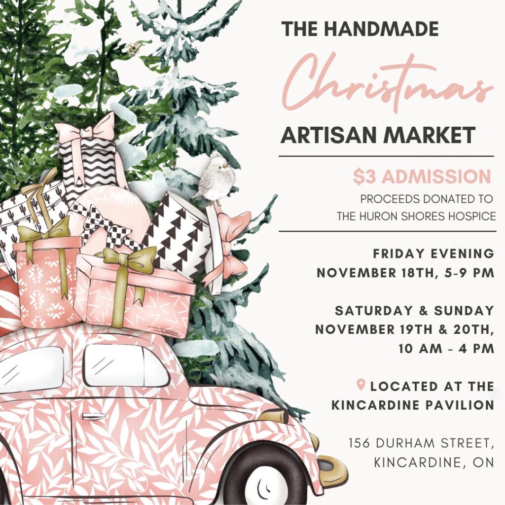 Handmade Xmas Artisan Market set for Kincardine Pavillion This Weekend