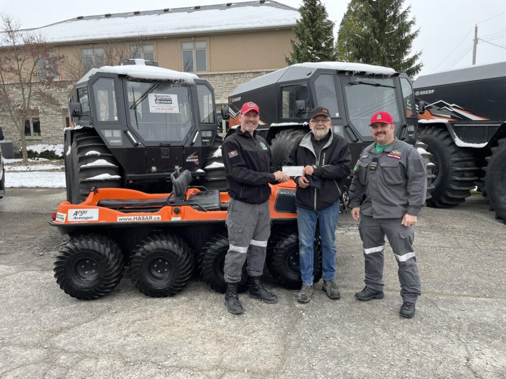 HASAR now own amphibious ATV thanks to local businesses