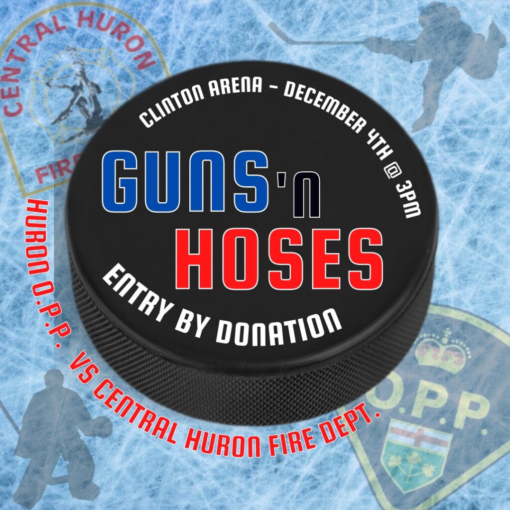 Guns n’ Hoses Charity Hockey Game set for Clinton on Dec. 4th