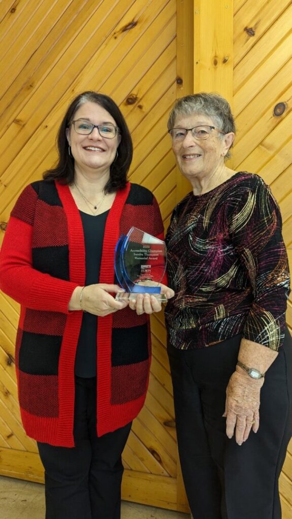 Charlene O’Reilly of Seaforth awarded Sandra Thompson Memorial Accessibility Champion Award