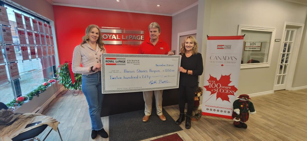 Realtor Keith Battler makes Final Donation to Huron Shores Hospice for 2022