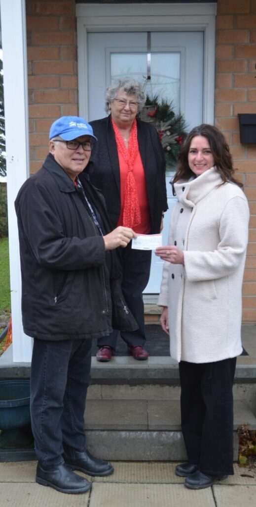 Huron Perth Association of Realtors make donation to Huron County Habitat for Humanity