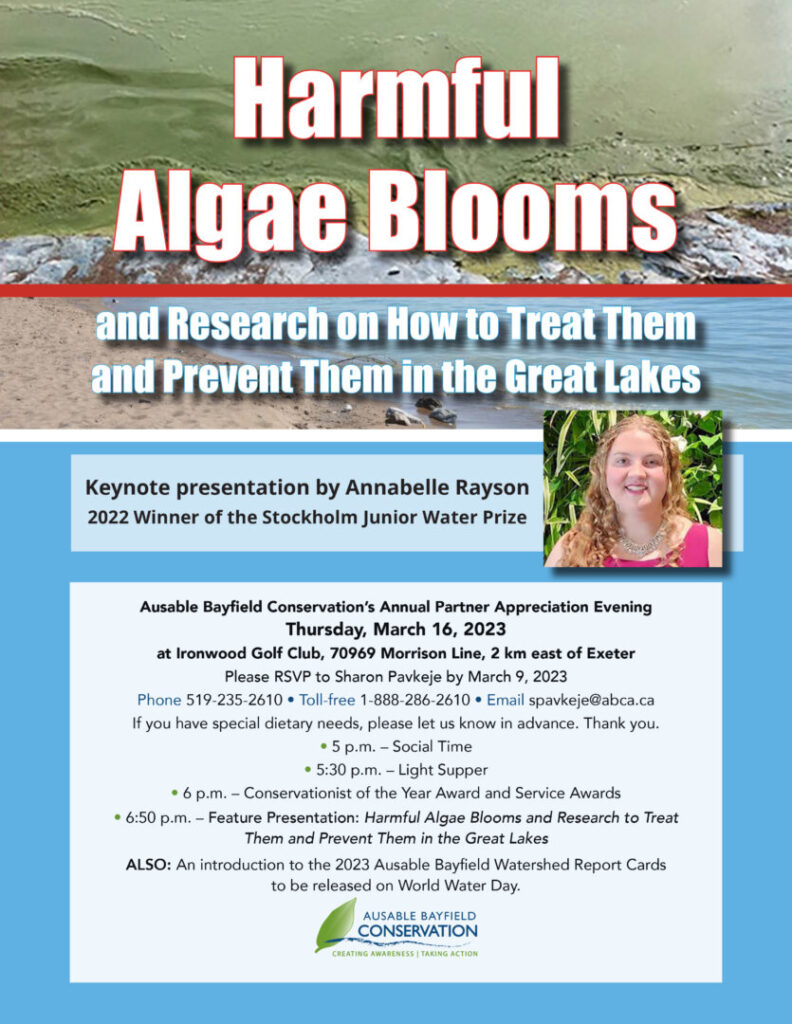 Ausable Bayfield Conservation holding Partner Appreciation & Conservation Awards Mar. 16th