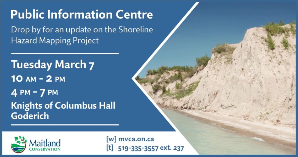 Maitland Valley Conservation hosting Info Centre on New Mapping of Lake Huron Shoreline