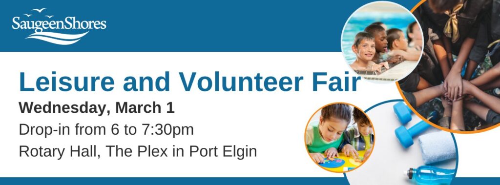 Saugeen Shores holding Leisure & Volunteer Fair in Port Elgin on Mar. 1st