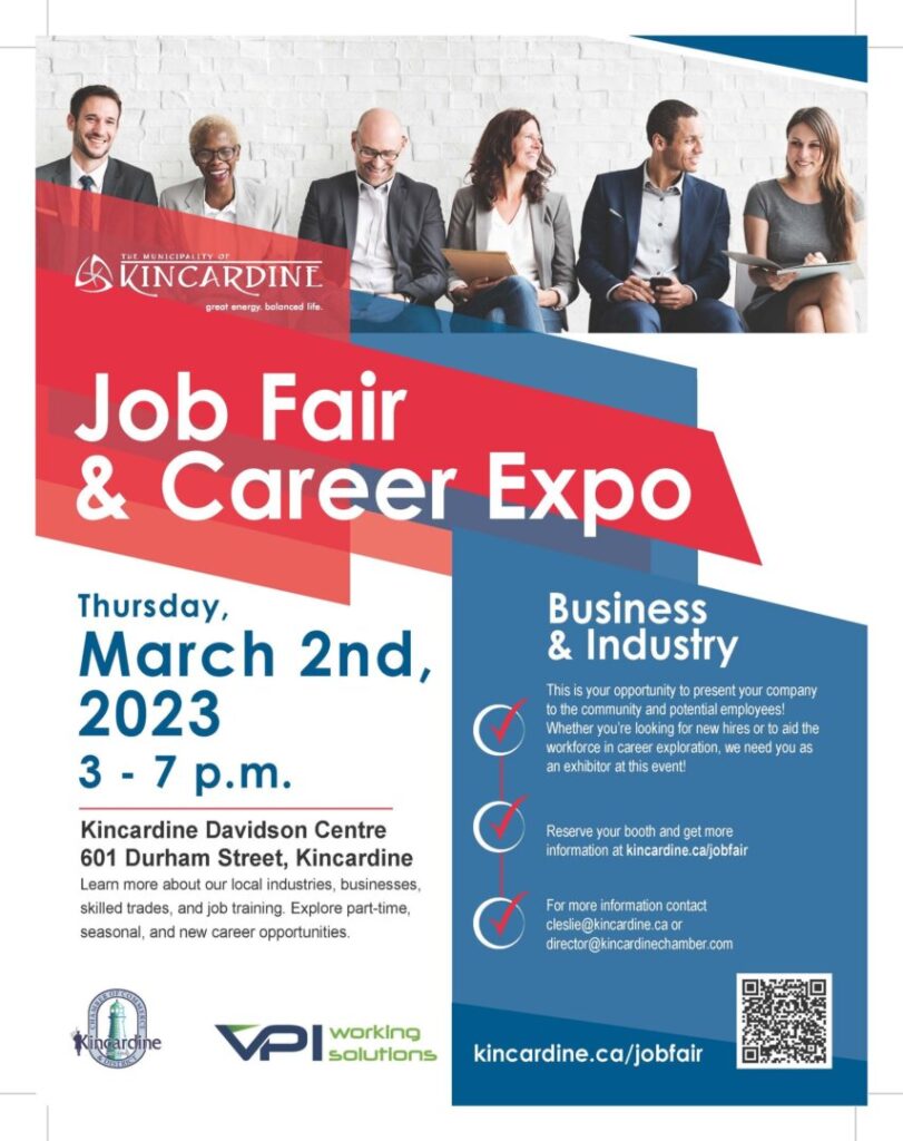 Job Fair & Career Expo is Today at the Davidson Centre in Kincardine