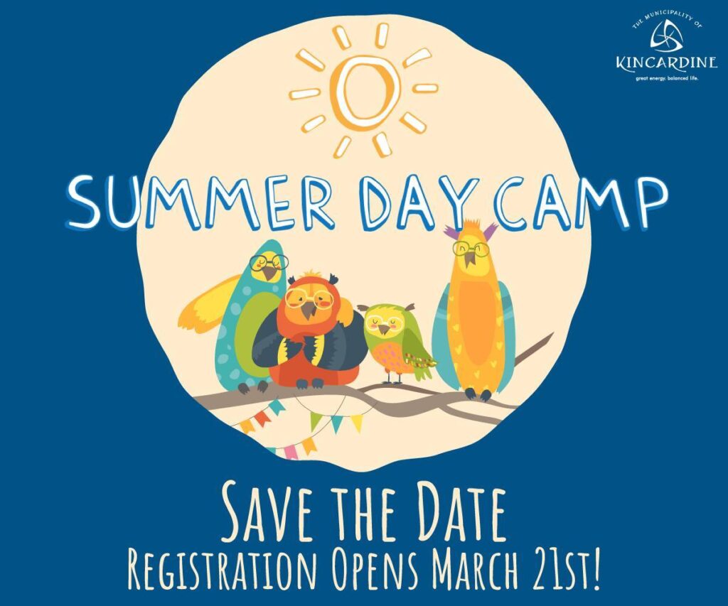 Kincardine Summer Camp Registration opens Tomorrow at 7am