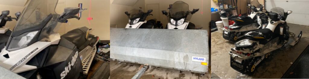 Huron OPP investigating Theft of 2 Snowmobiles and Trailer from Parking Lot in Goderich