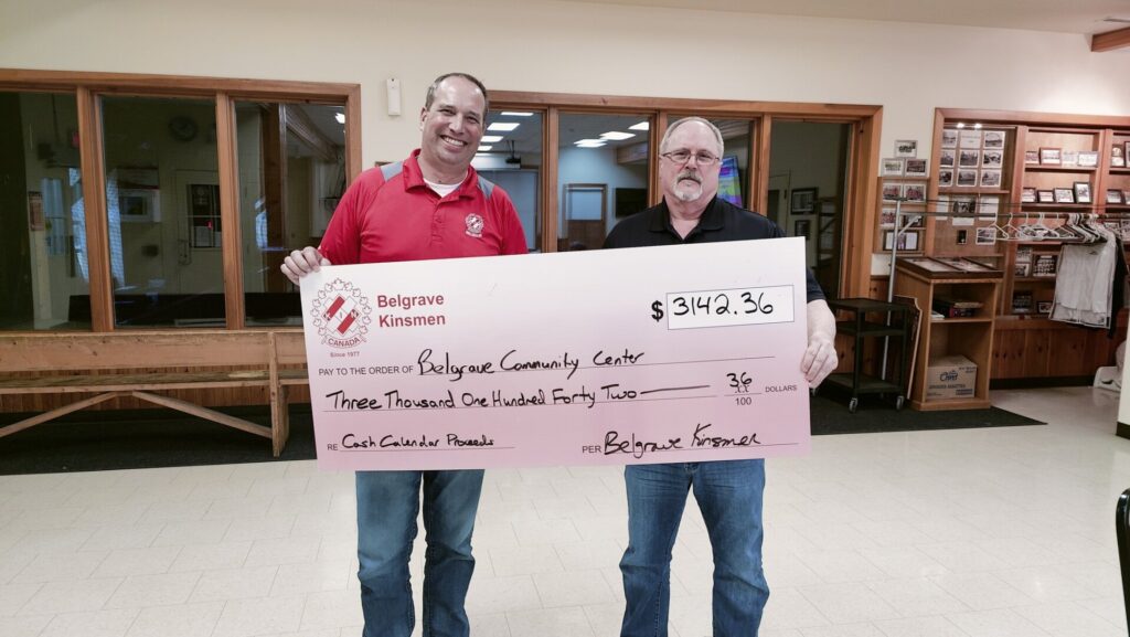 Kinsmen Donate Over 00 to Belgrave Community Centre