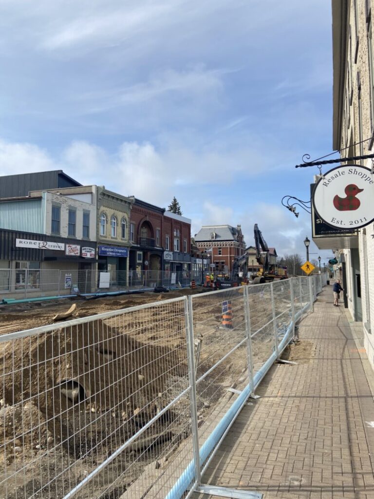 BM Ross provides update on progress of Downtown Dig in Kincardine