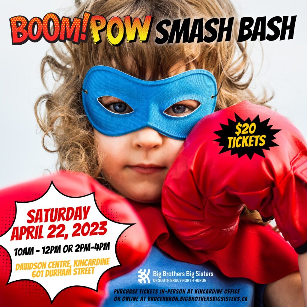 Big Brothers Big Sisters set for Super Hero Fun on Saturday at the Davidson Centre in Kincardine