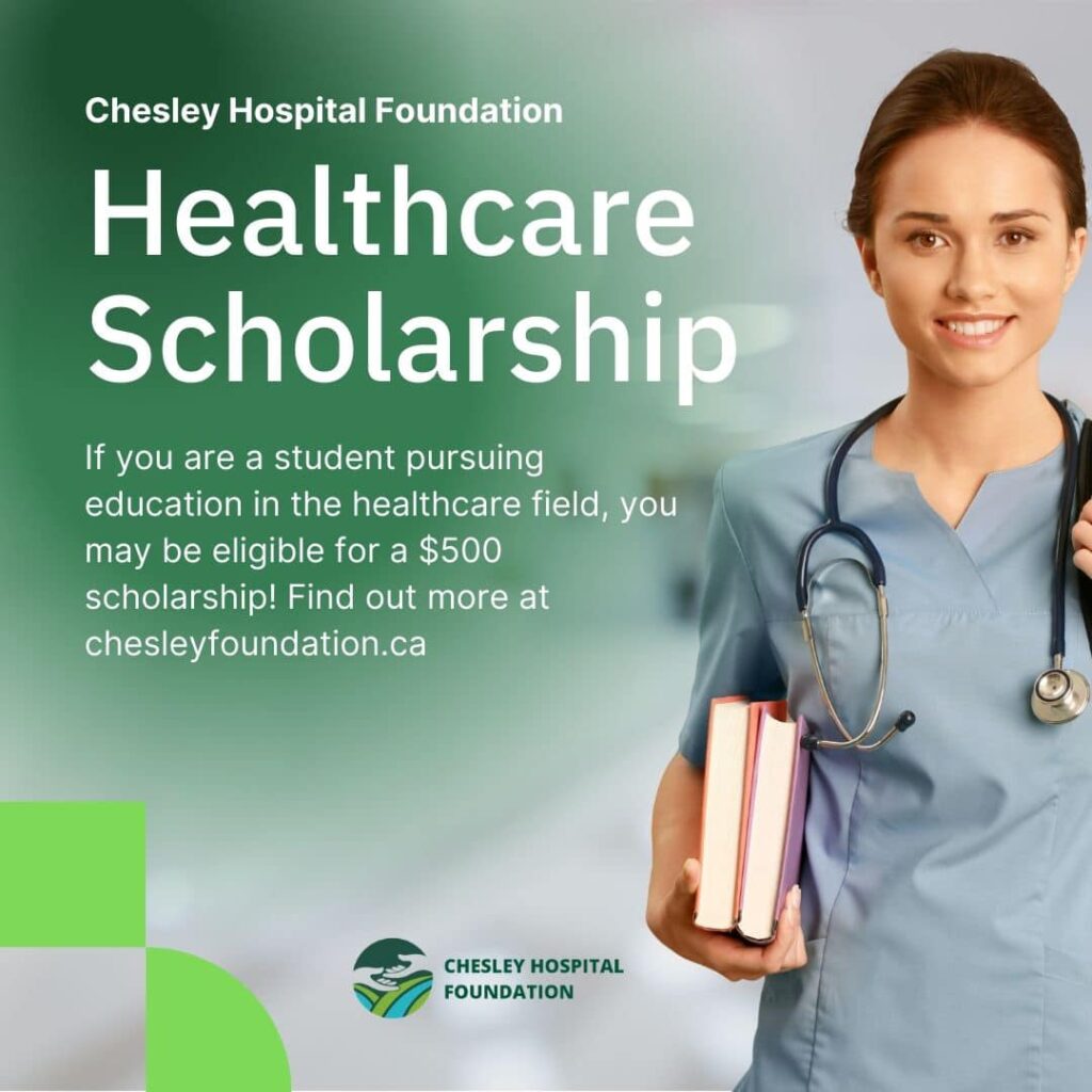 Chesley Hospital Foundation accepting applications for its Rural Healthcare Student Scholarship