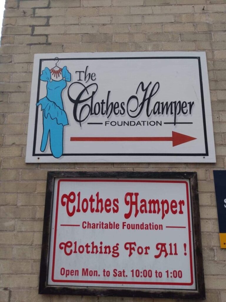 Clothing Hamper adds Second Drop off Location during Queen Street Construction