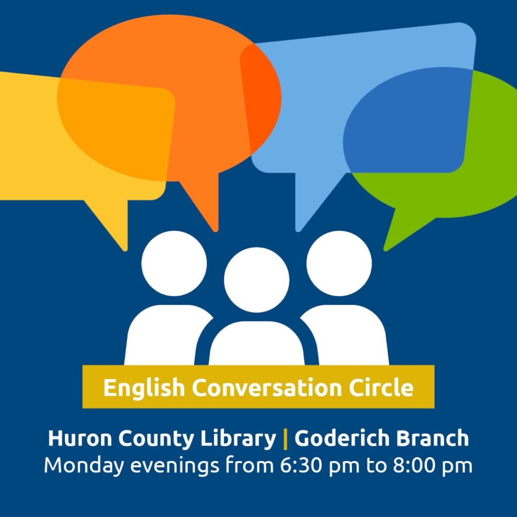 Goderich Library hosting Conversation Circle event tonight 6:30 to 8 pm