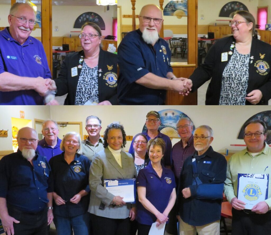 Kincardine Lions see 2 Members receive Awards & 4 New Members Inducted