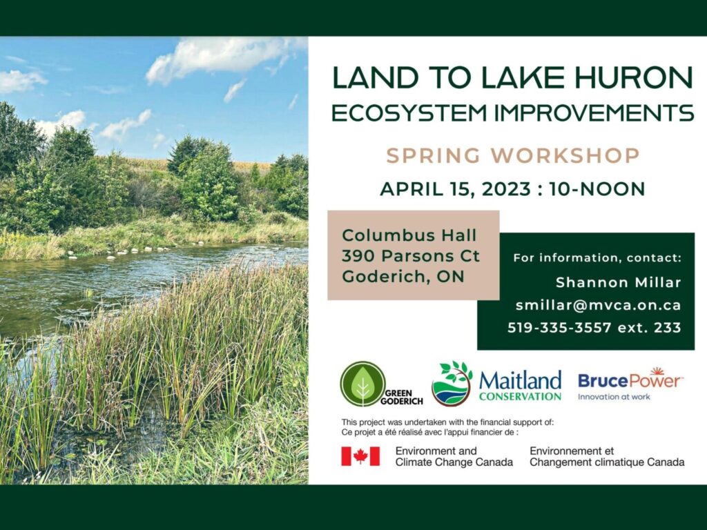 Maitland Conservation & Green Goderich holding workshop on Improving Ecosystems