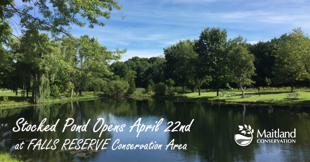 Falls Reserve Conservation opening stocked Trout Pond April 22nd