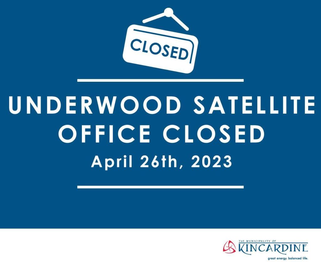 Underwood Satellite Office closed until 10 am this Morning