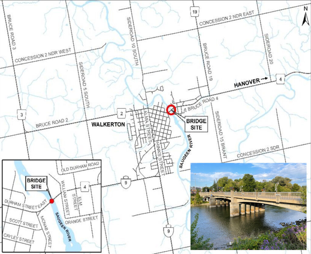 Bruce County holding Business Info Night on Durham St Bridge Replacement in Walkerton May 11th