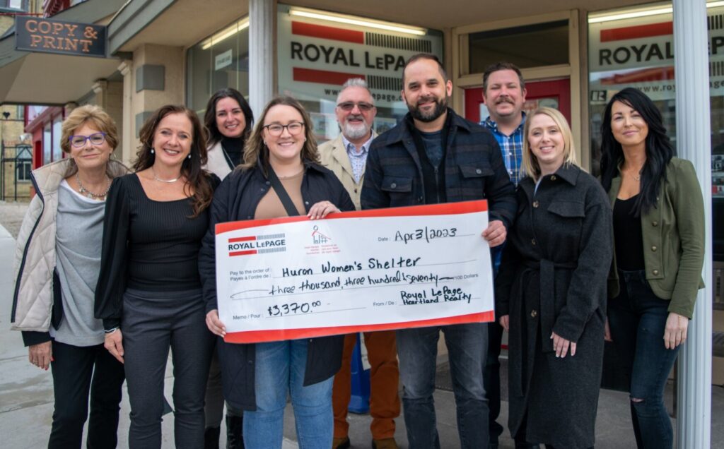 Royal LePage Heartland Brokerage donates ,370 to Huron Women’s Shelter