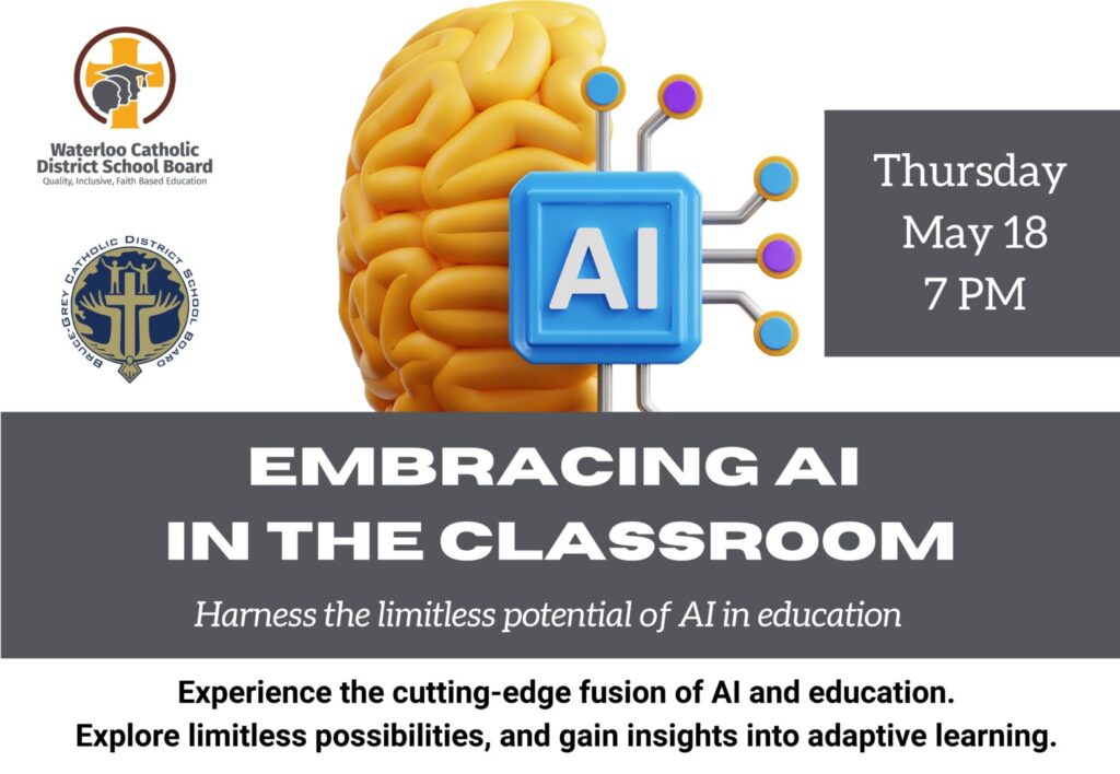 Bruce Grey Catholic Board holding Virtual Event on AI & Education tonight at 7pm