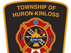 Fire Apparatus Pumper Test Taking Place at Point Clark Harbour