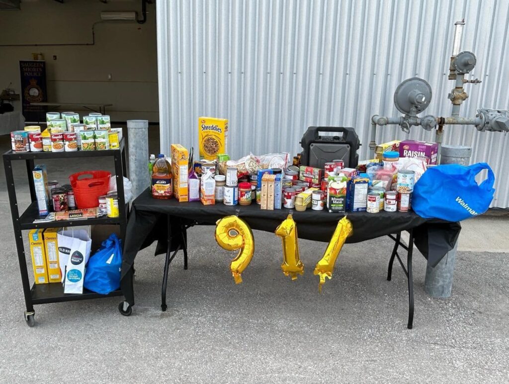 Saugeen Shores Police thank Community for Food Donations at its Recent BBQ