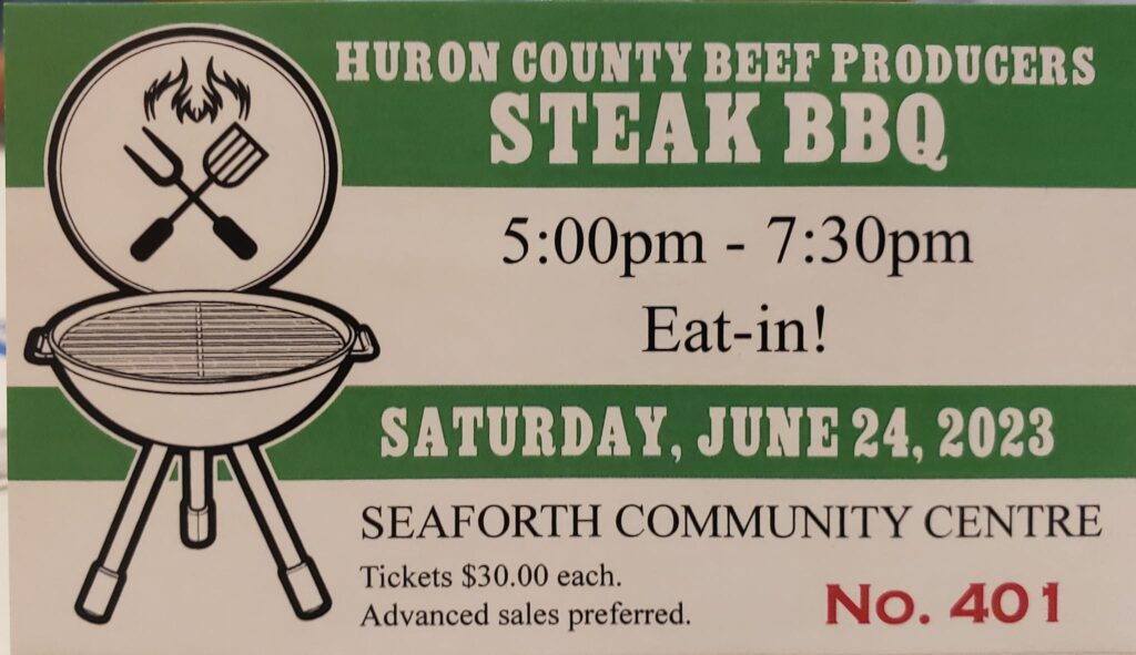 Huron County Beef Producers Steak BBQ this weekend