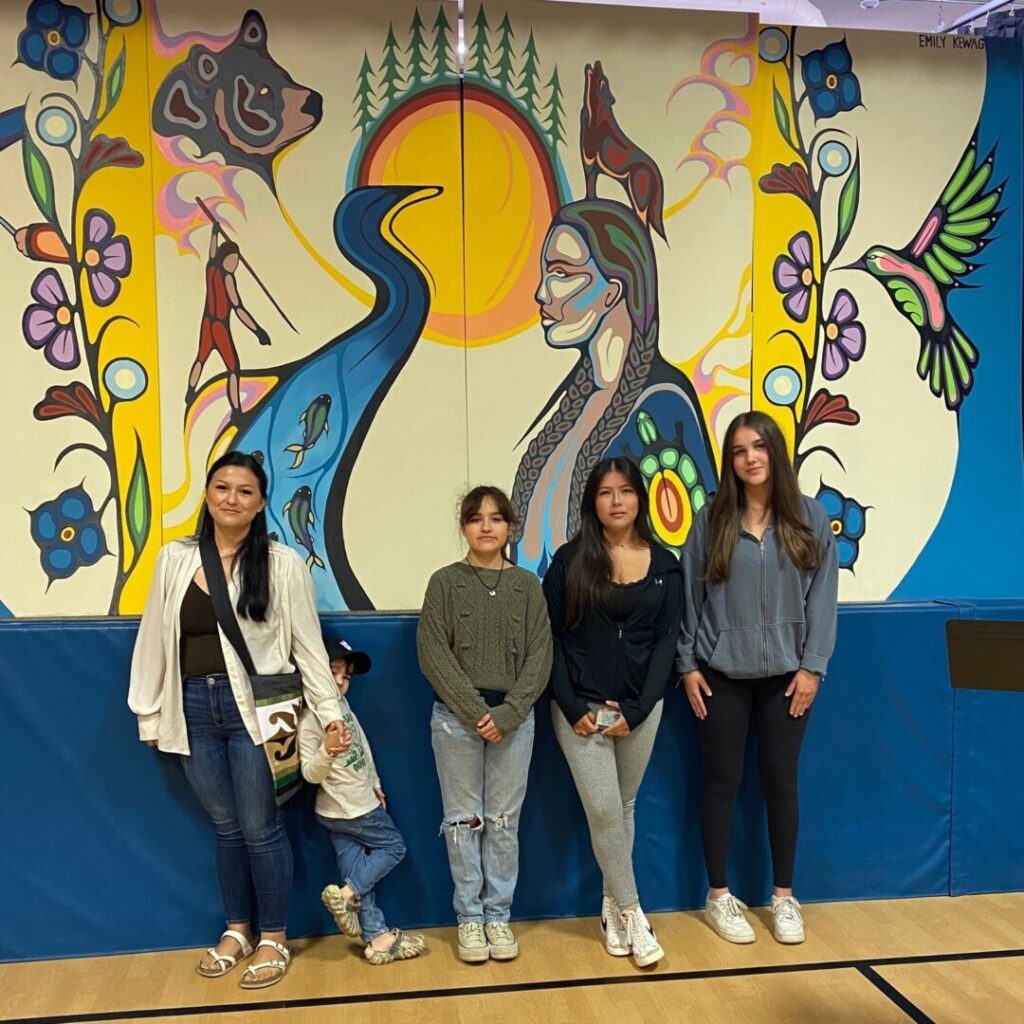 St. Joseph School in Port Elgin holds Unveiling for Mural painted by Artist Emily Kewageshig