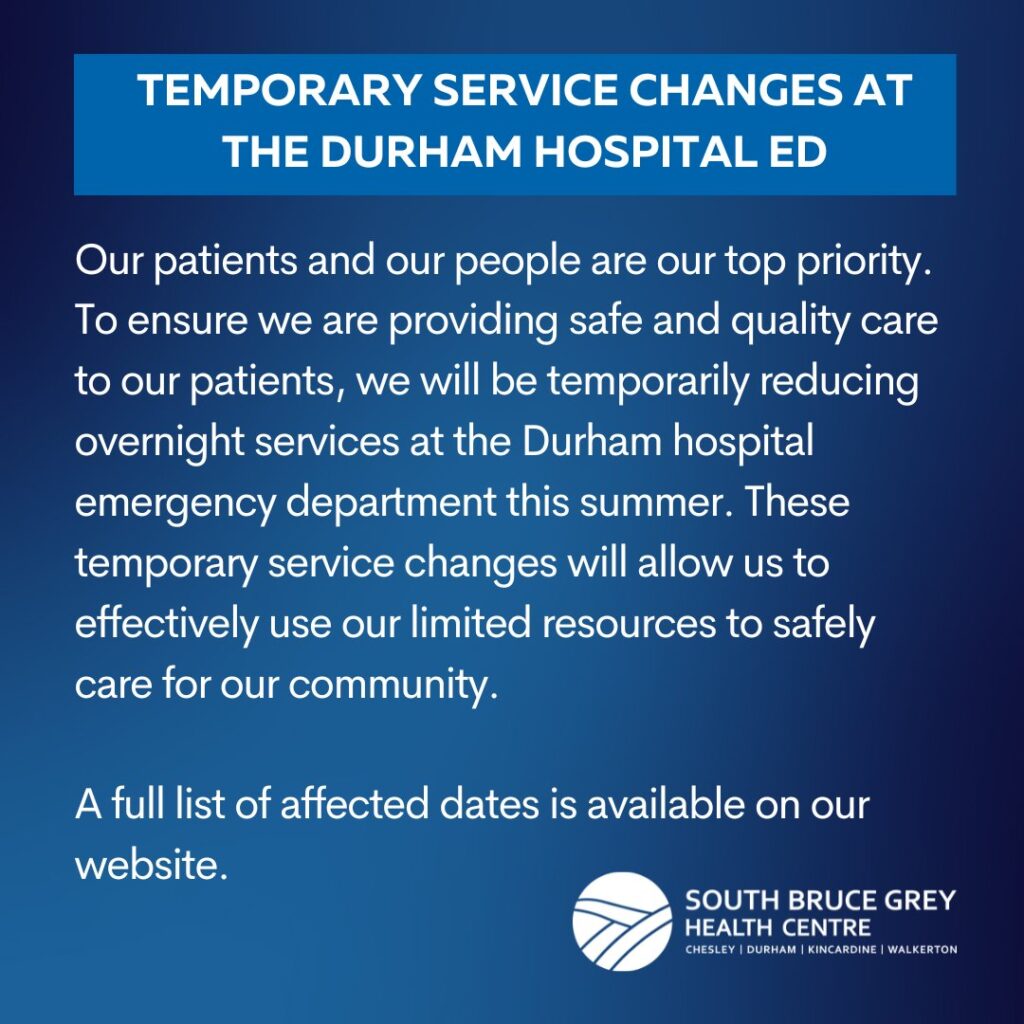 Durham Emergency Department facing Service Reductions due to Staff Shortages