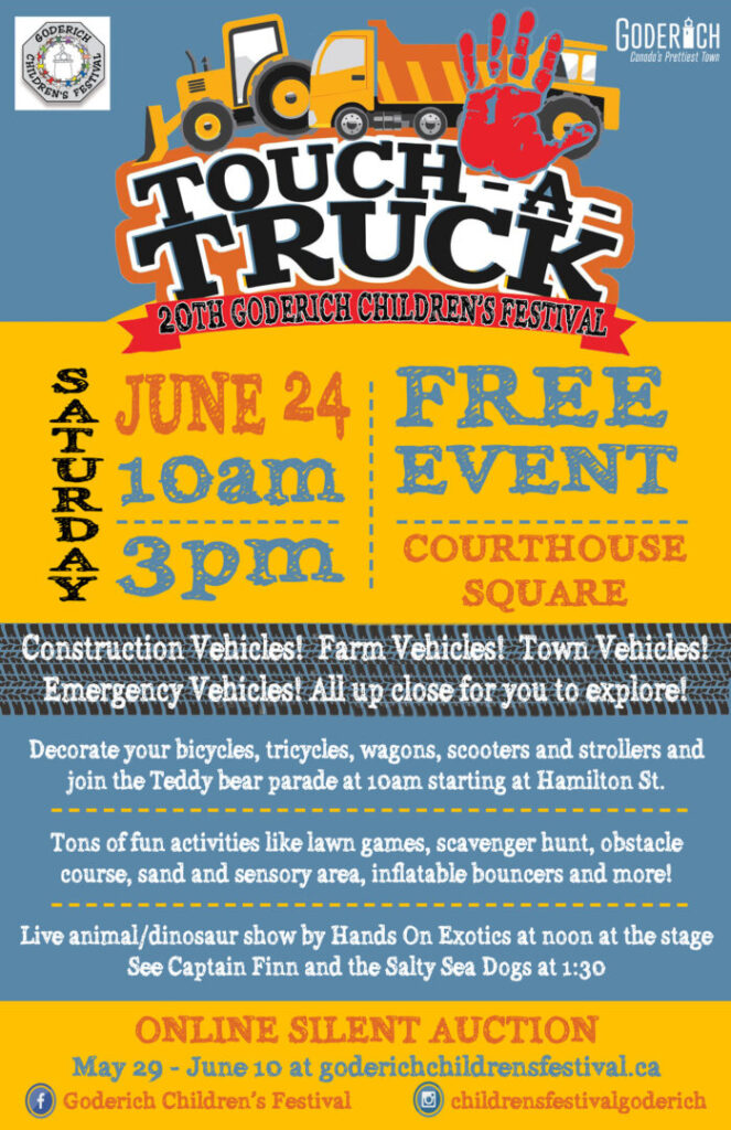 20th Goderich Children’s Festival set for Courthouse Square on June 24th