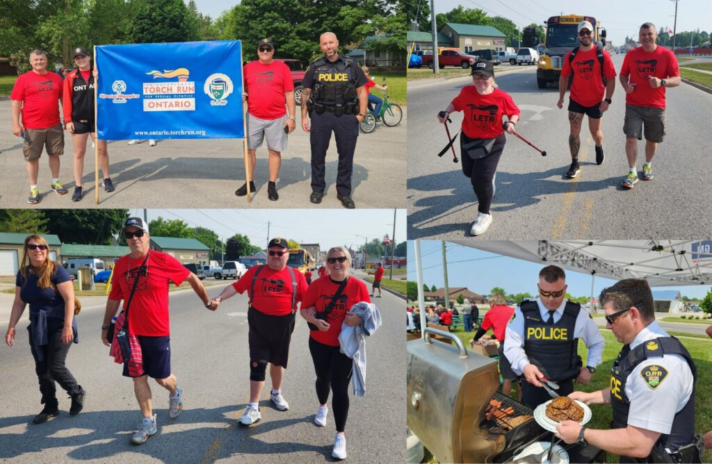 Huron OPP take part in Law Enforcement Torch Run Wednesday in Support of Special Olympics