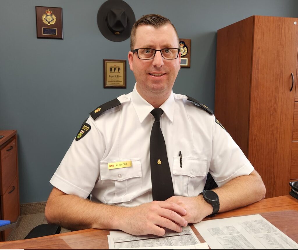 South Bruce OPP see Inspector Keegan Wilcox appointment Detachment Commander