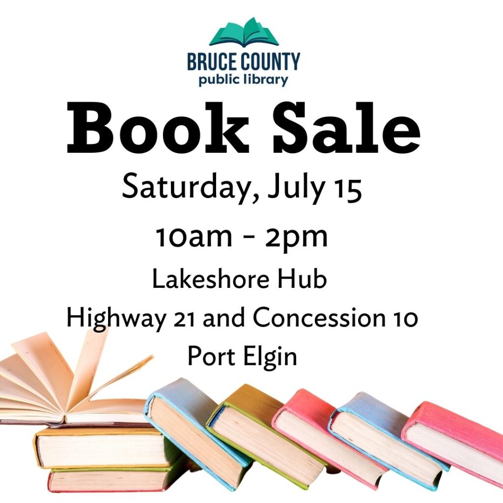 Bruce County Library holding Annual Booksale on July 15th in Port Elgin