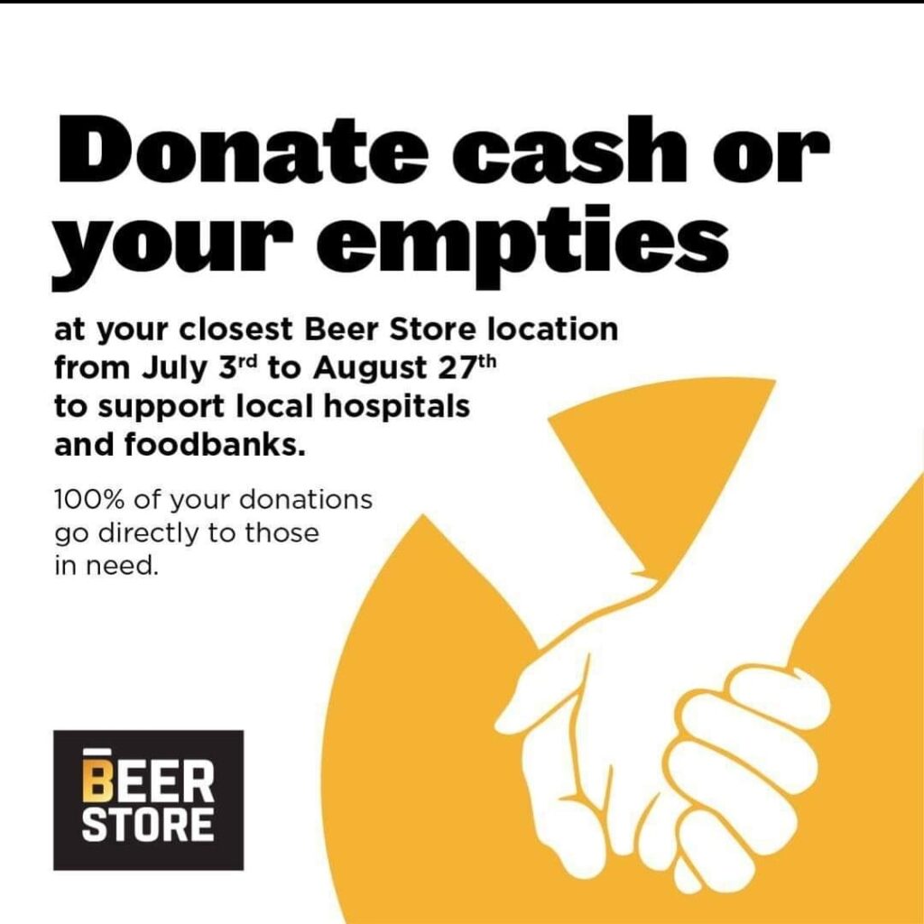 Saugeen Memorial Hospital Foundation partnering with Beer Stores on Bottle Drive until Aug 27th