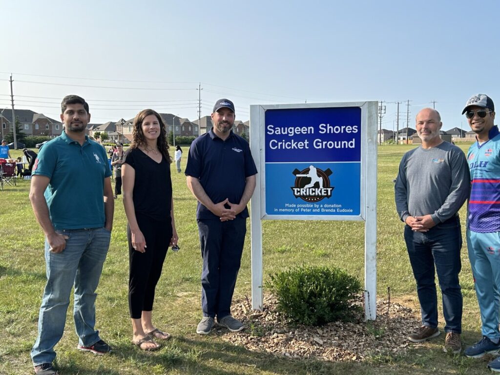 Saugeen Shores sees Grand-Opening of Cricket Grounds at Biener Park in Port Elgin