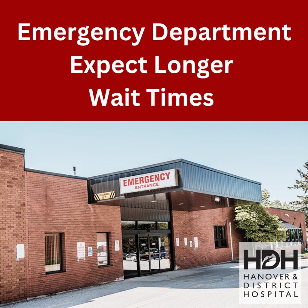 Hanover Hospital advises of Longer Wait Times due to Multiple ER Closures in Region