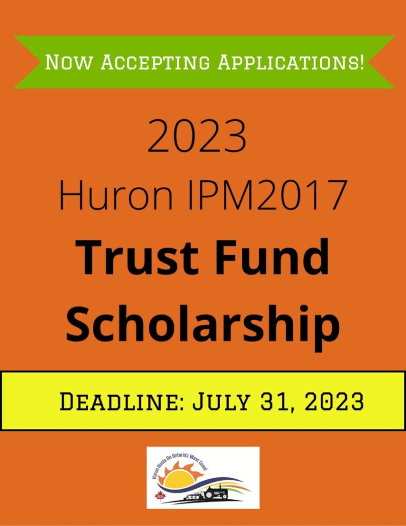 Huron County IPM 2017 Trust Fund Scholarships accepting Applications