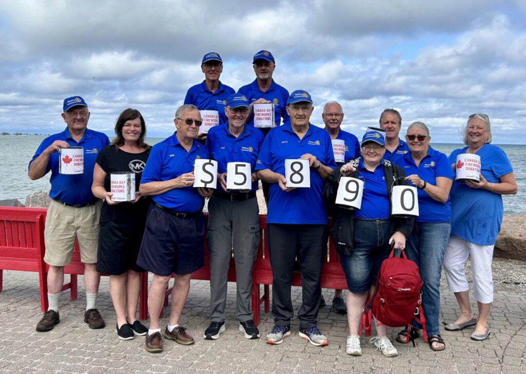 Southampton Rotary raised ,890 for Chamber at Fireworks Display on Canada Day