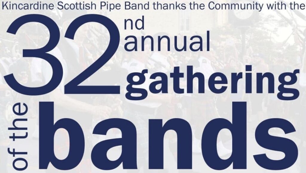 32nd Annual Gathering Of The Bands this weekend