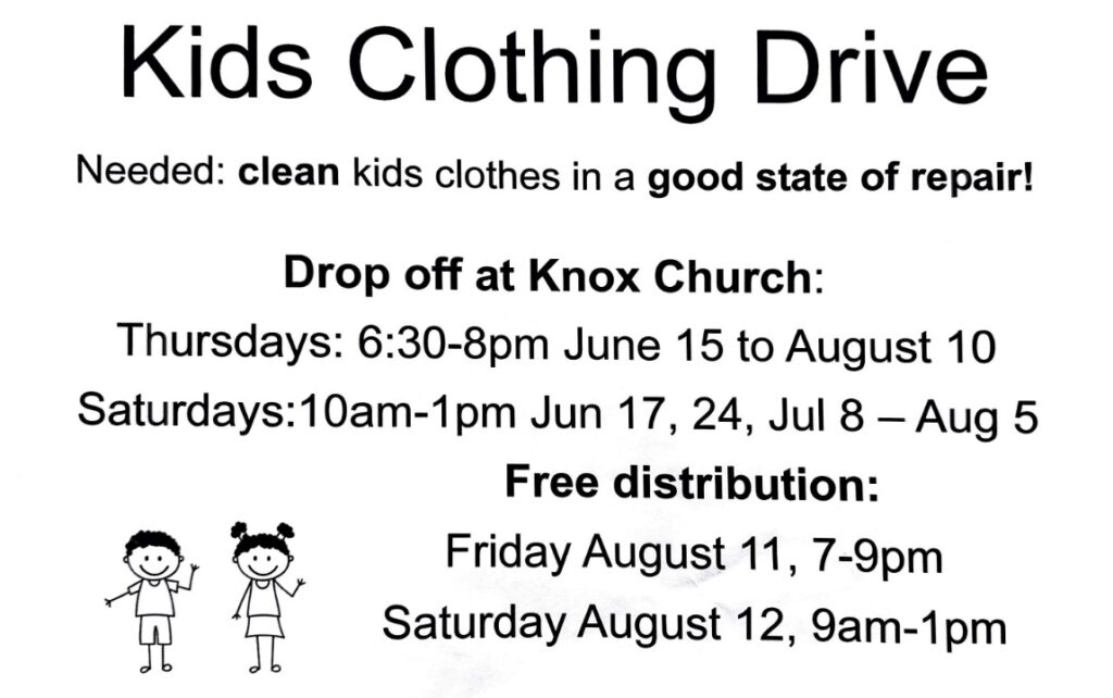 Children’s Clothing Drive / Backpack Program