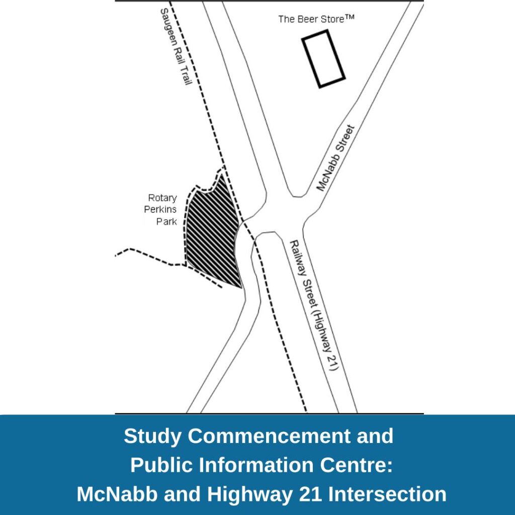 Saugeen Shores holding Public Info Centre on Highway 21 & McNabb Intersection on Aug. 24th