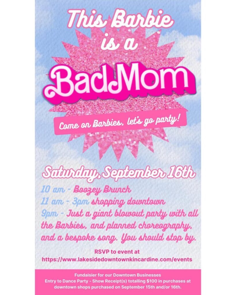 Next Bad Mom’s event set for Bar Down in Kincardine on Saturday, Sept. 16th