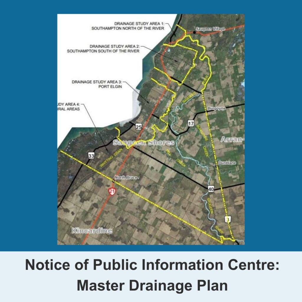 Saugeen Shores to hold 2nd Public Info Event on Drainage Deficiencies in Town Oct. 4th