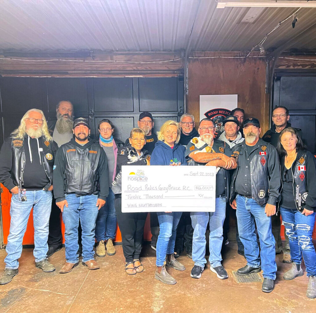 Road Relics Motorcycle Club raises ,000 for Grey Bruce Hospice with Bike Raffle