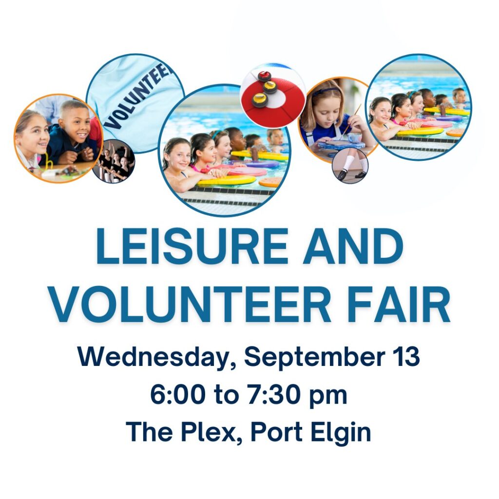 Fall Leisure & Volunteer Fair set for the Plex in Port Elgin Sept. 13th